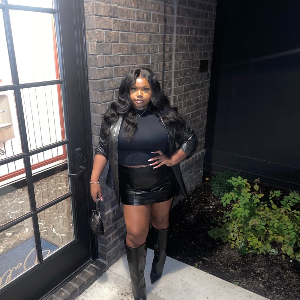 Black Leather Blazer